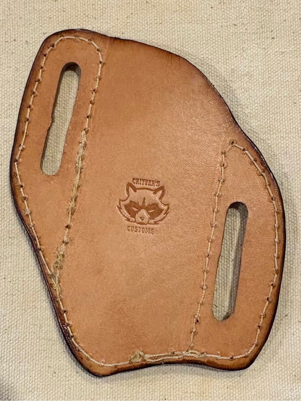 Red Stingray Belt Slide Holster for pocket folding knife - Picture 2 of 3
